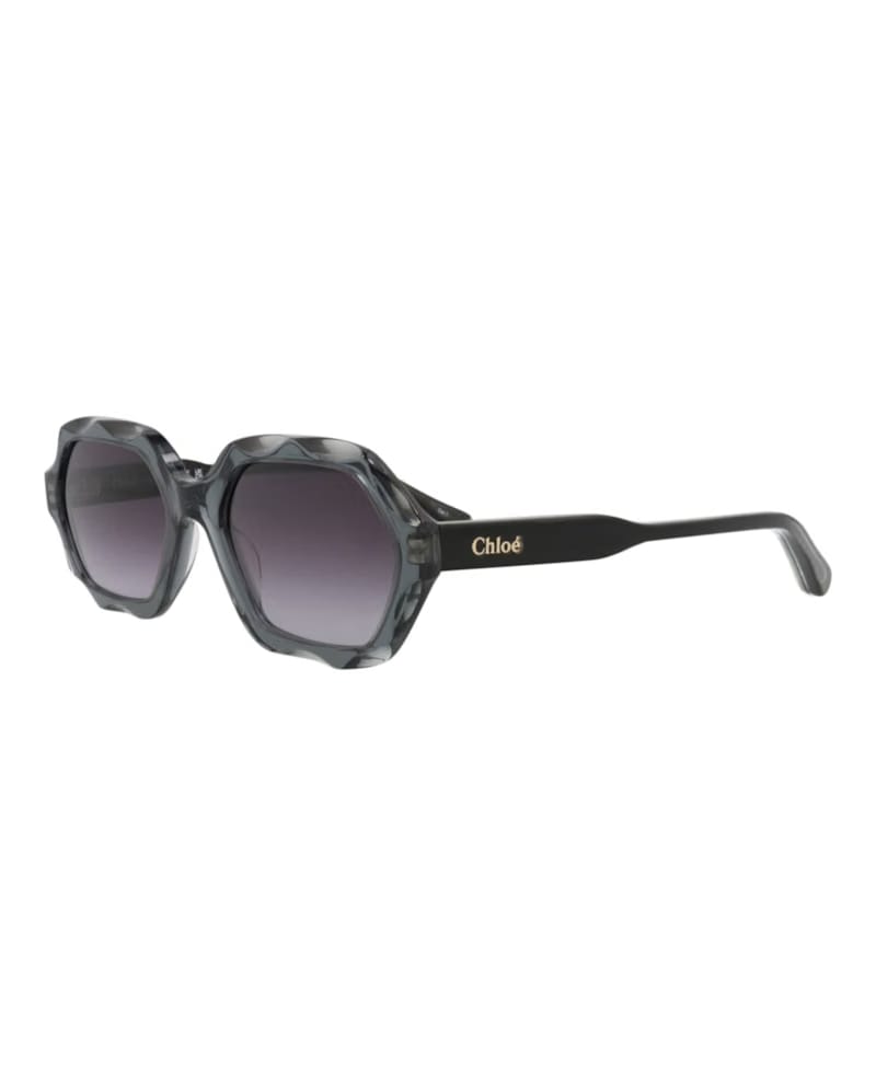 Chloe Square-Frame Recycled Acetate Sunglasses Grey Black Grey (CH0227S-30015142-001)