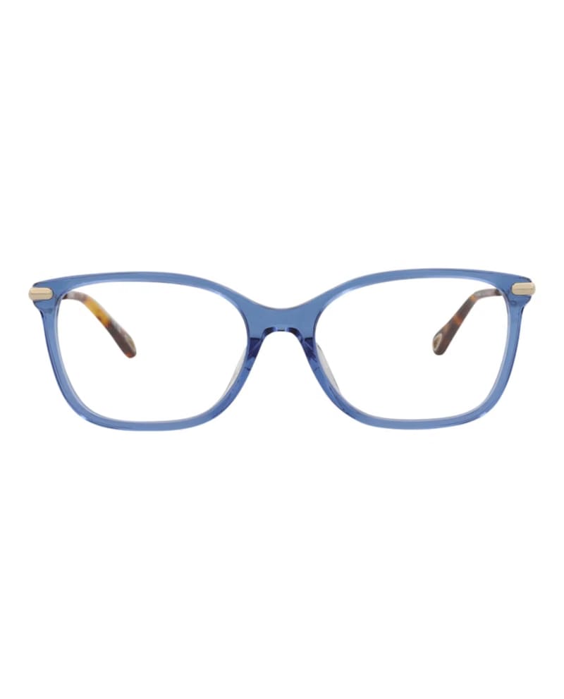 Chloe Square-Frame Bio Acetate Optical Frames Blue Gold Transparent (CH0059OA-30011515-004)