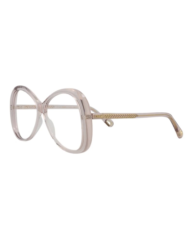 Chloe Round-Frame Bio Acetate Optical Frames Pink Pink Transparent (CH0011O-30009851-002)