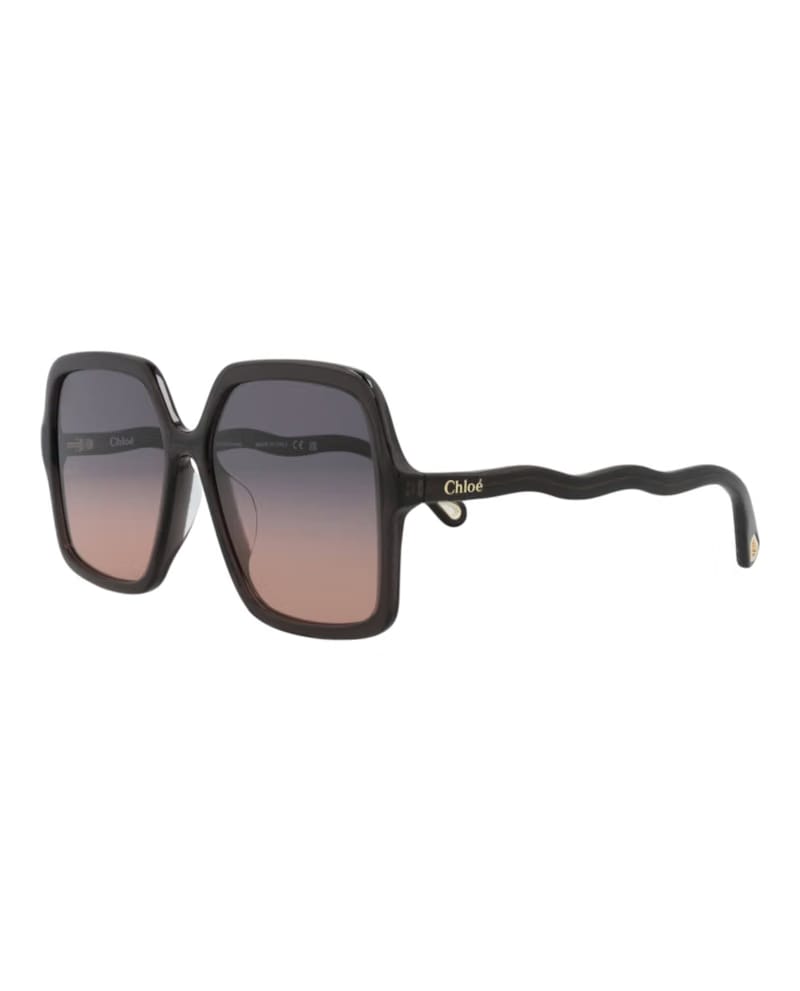 Chloe Square-Frame Bio Acetate Sunglasses Grey Grey Blue (CH0086SA-30012858-001)