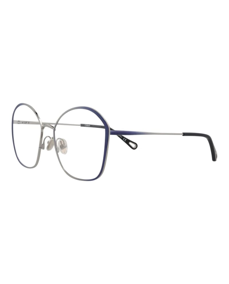 Chloe Square-Frame Metal Optical Frames Blue Blue Transparent (CH0017OA-30009909-001)
