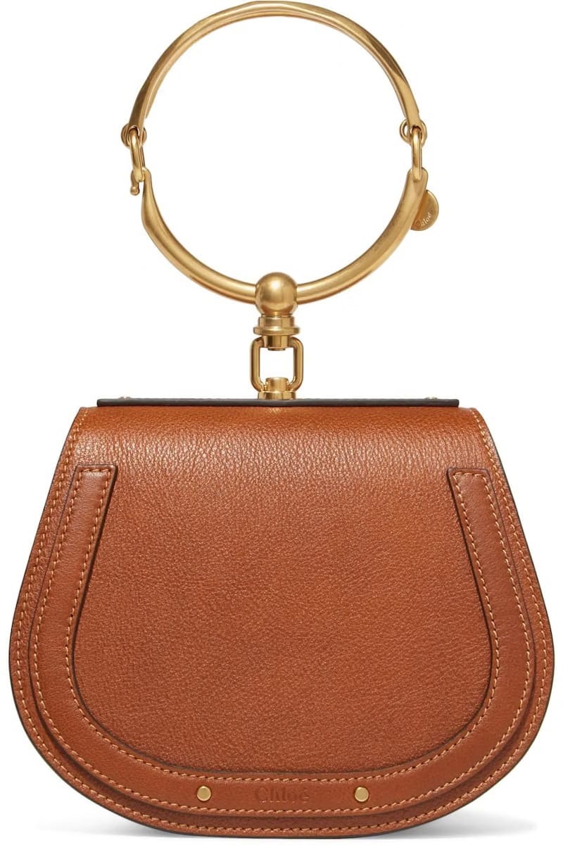 Chloe Nile Bracelet Crossbody Small Tan
