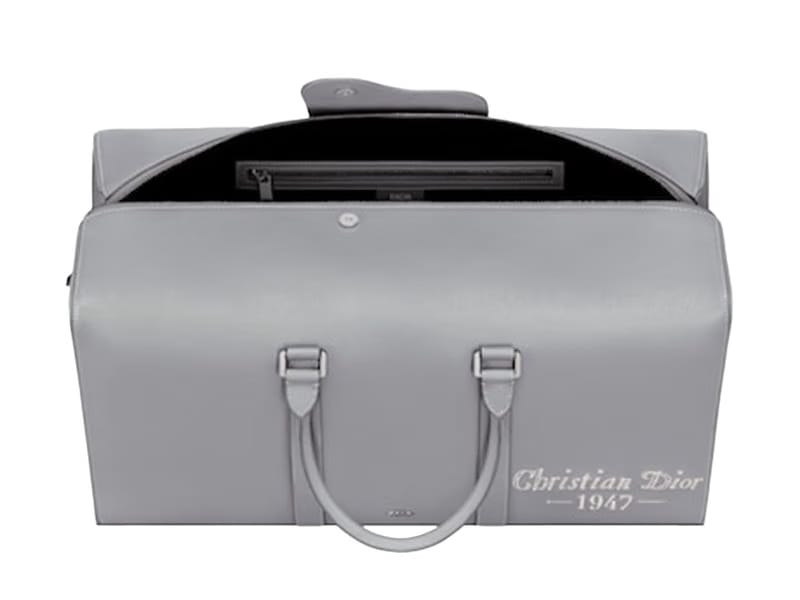 Dior by Birkenstock Christian Dior 1947 Signature Lingot 50 Duffle Bag Dior Gray