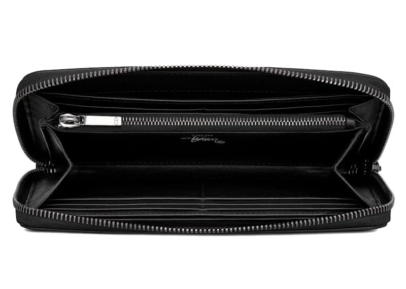 Dior And Shawn Long Zipped Wallet Black