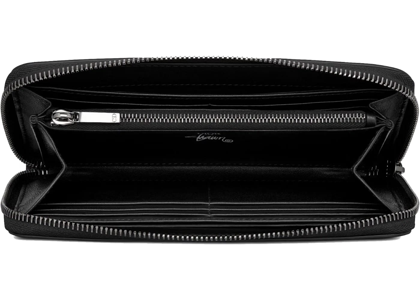 Dior And Shawn Long Zipped Wallet Black