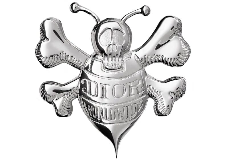 Dior And Shawn Brooch Silver-tone Brass