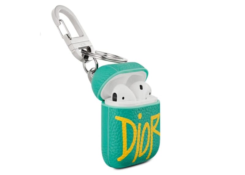 Dior And Shawn Airpods Case Green/Yellow