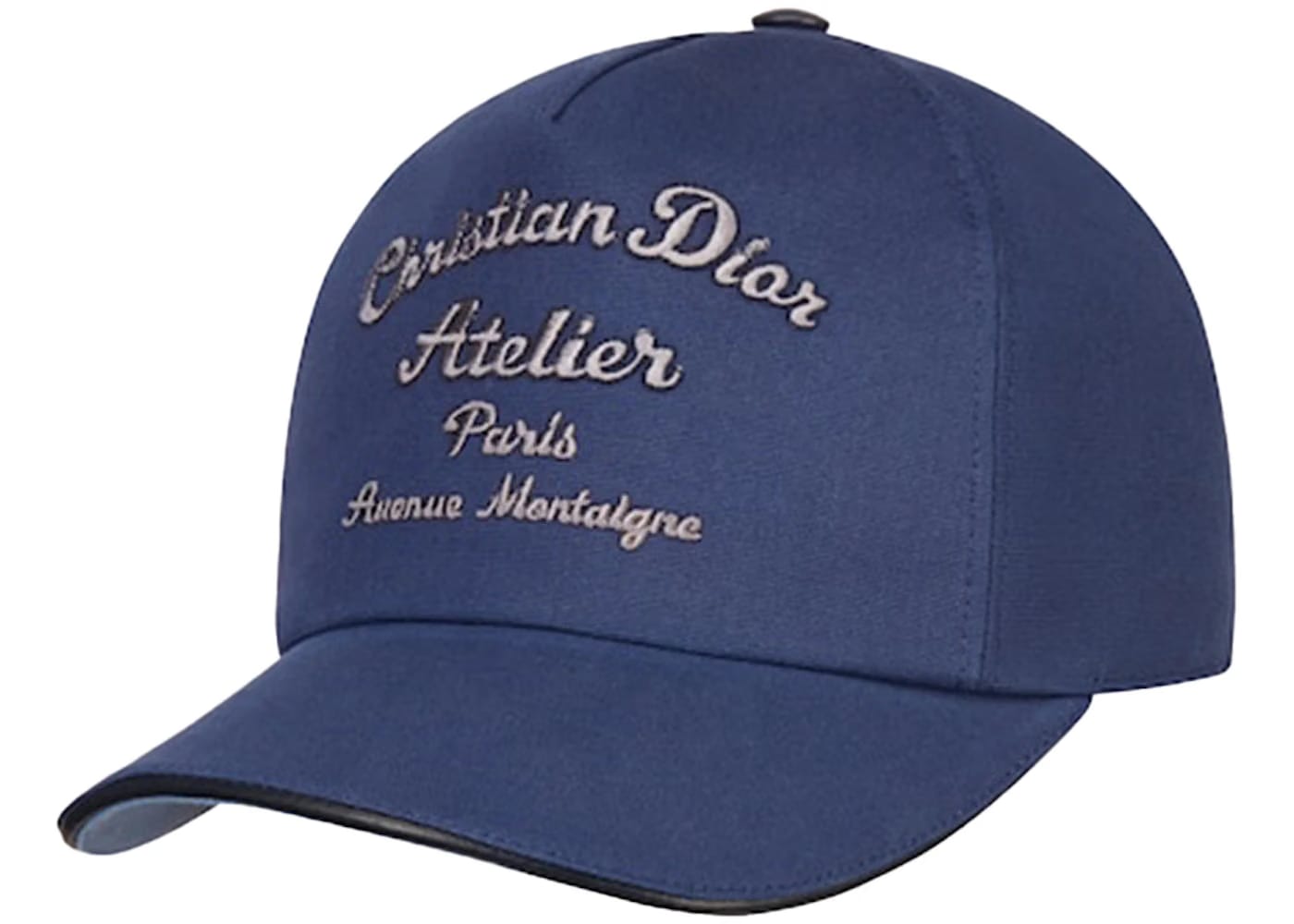 Dior Christian Dior Atelier Baseball Cap Blue Cotton Canvas