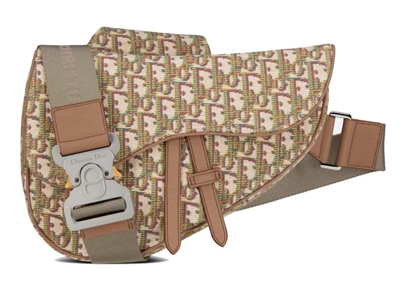 Dior Saddle Bag Oblique Jacquard Multicolor