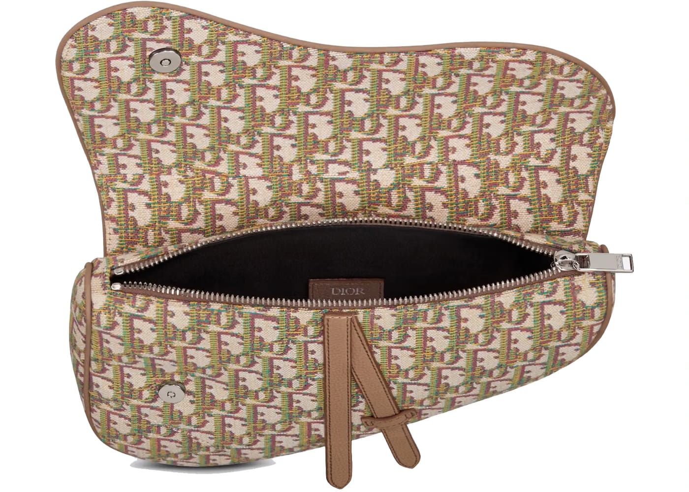 Dior Saddle Bag Oblique Jacquard Multicolor