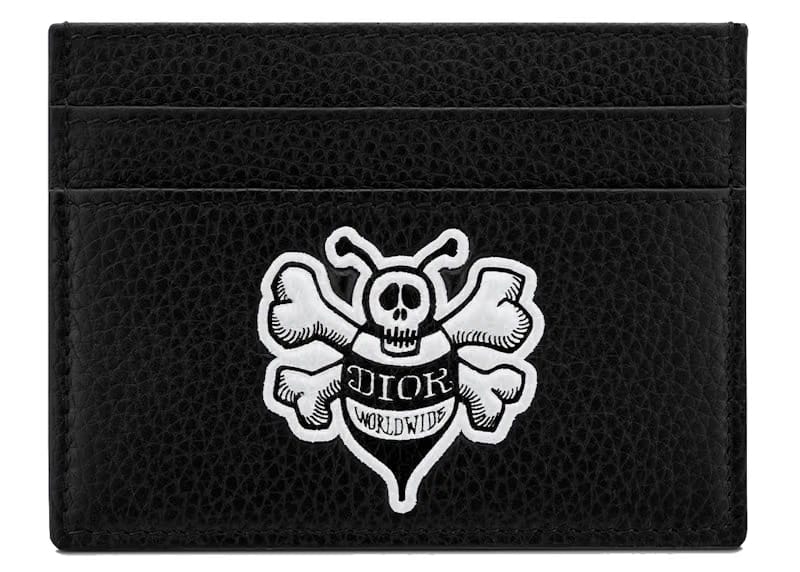 Dior And Shawn Card Holder Bee (4 Card Slot) Black
