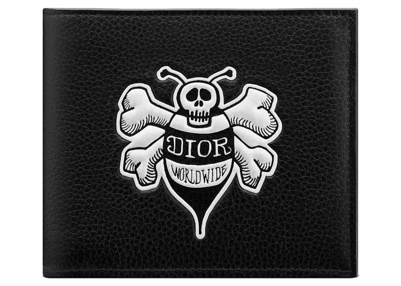 Dior And Shawn Wallet (8 Card Slot) Bee Black