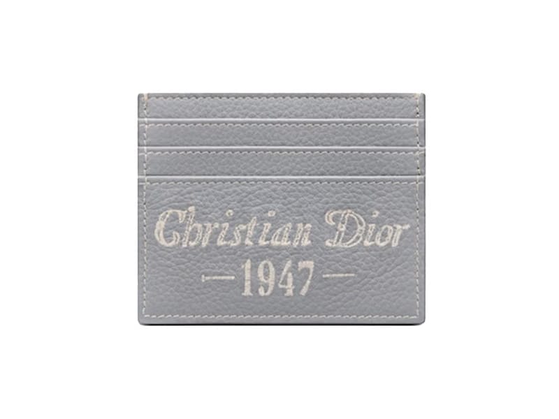 Dior by Birkenstock Christian Dior 1947 Signature (6 Card Slot) Card Holder Dior Gray
