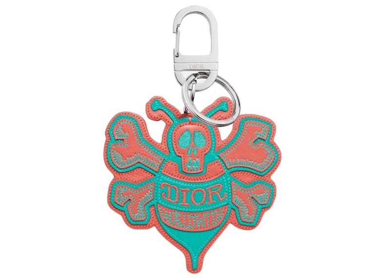Dior And Shawn Bee Key Ring Pink/Green