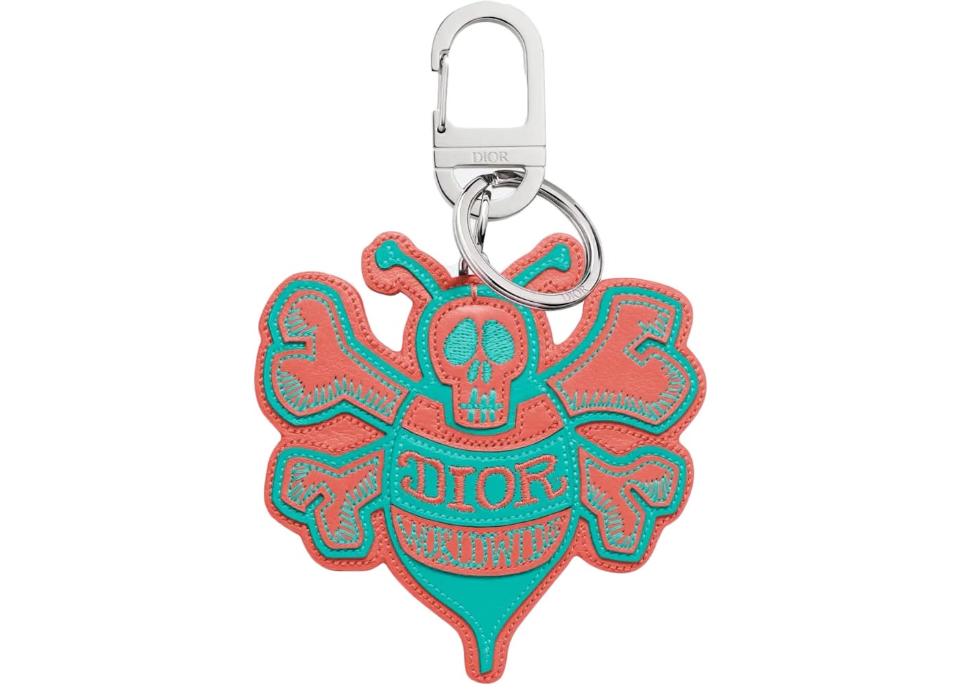 Dior And Shawn Bee Key Ring Pink/Green