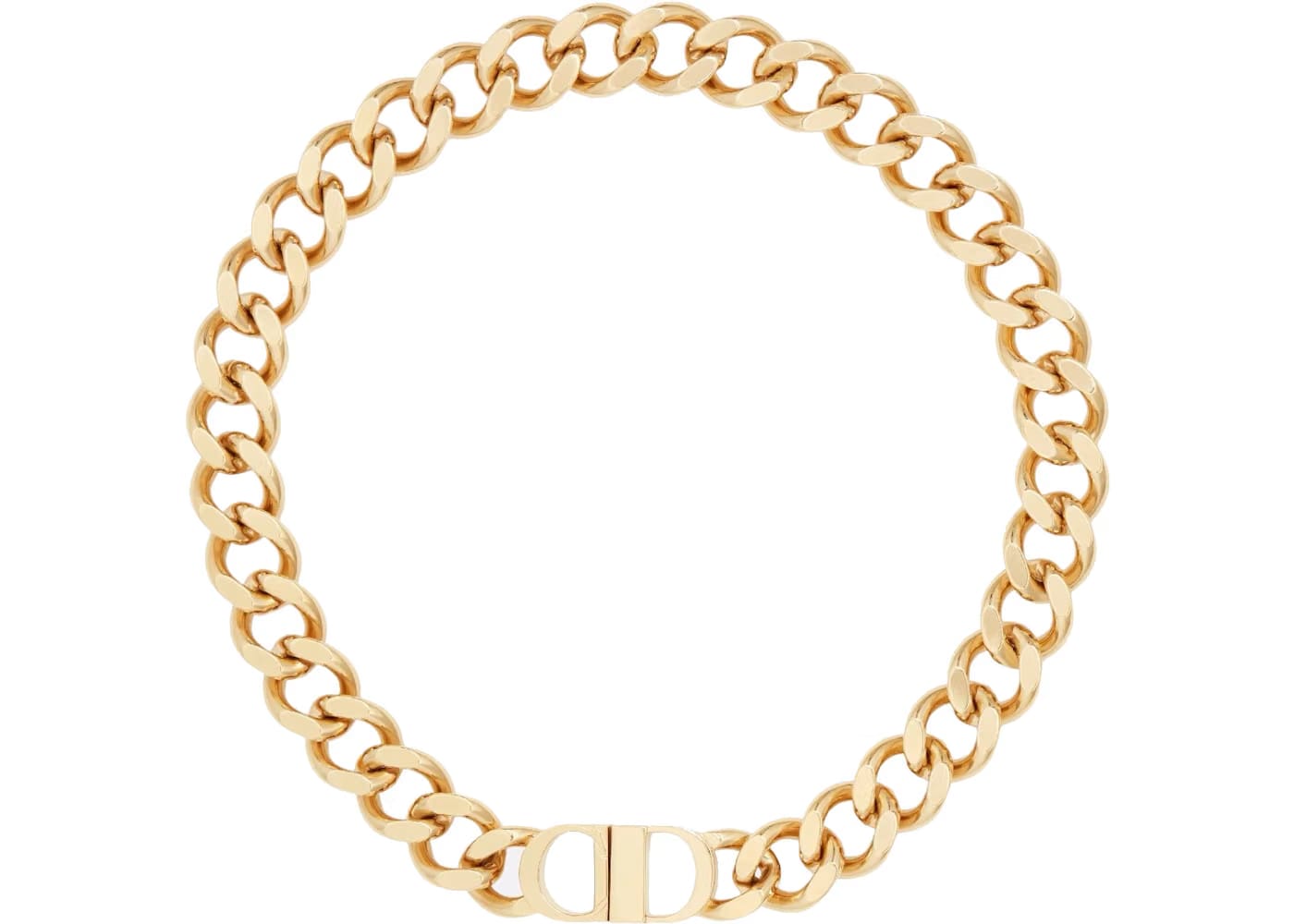 Dior Icon CD Necklace Metal with Gold Finish