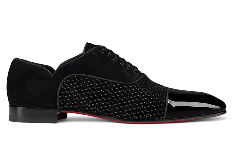 Christian Louboutin Greggy Chick Flat Oxford Shoes Black