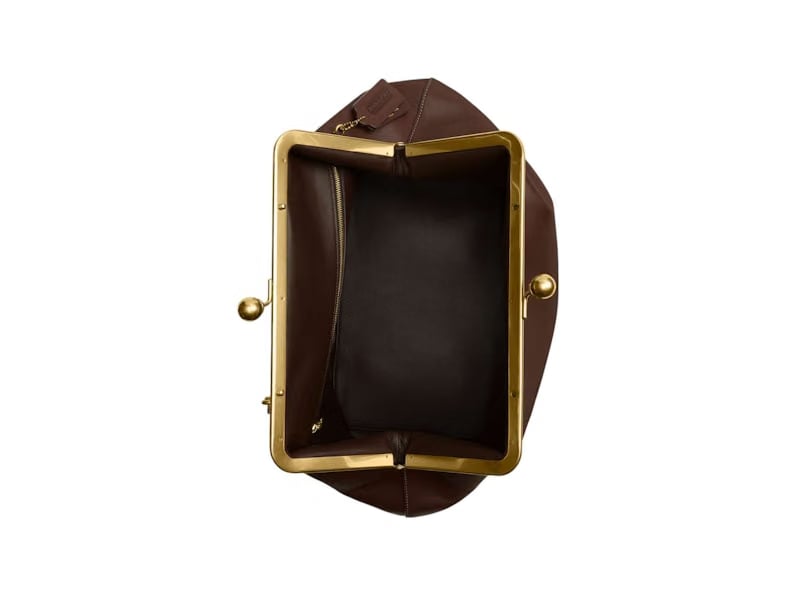 Coach Large Kisslock Frame Bag Brass/Rose