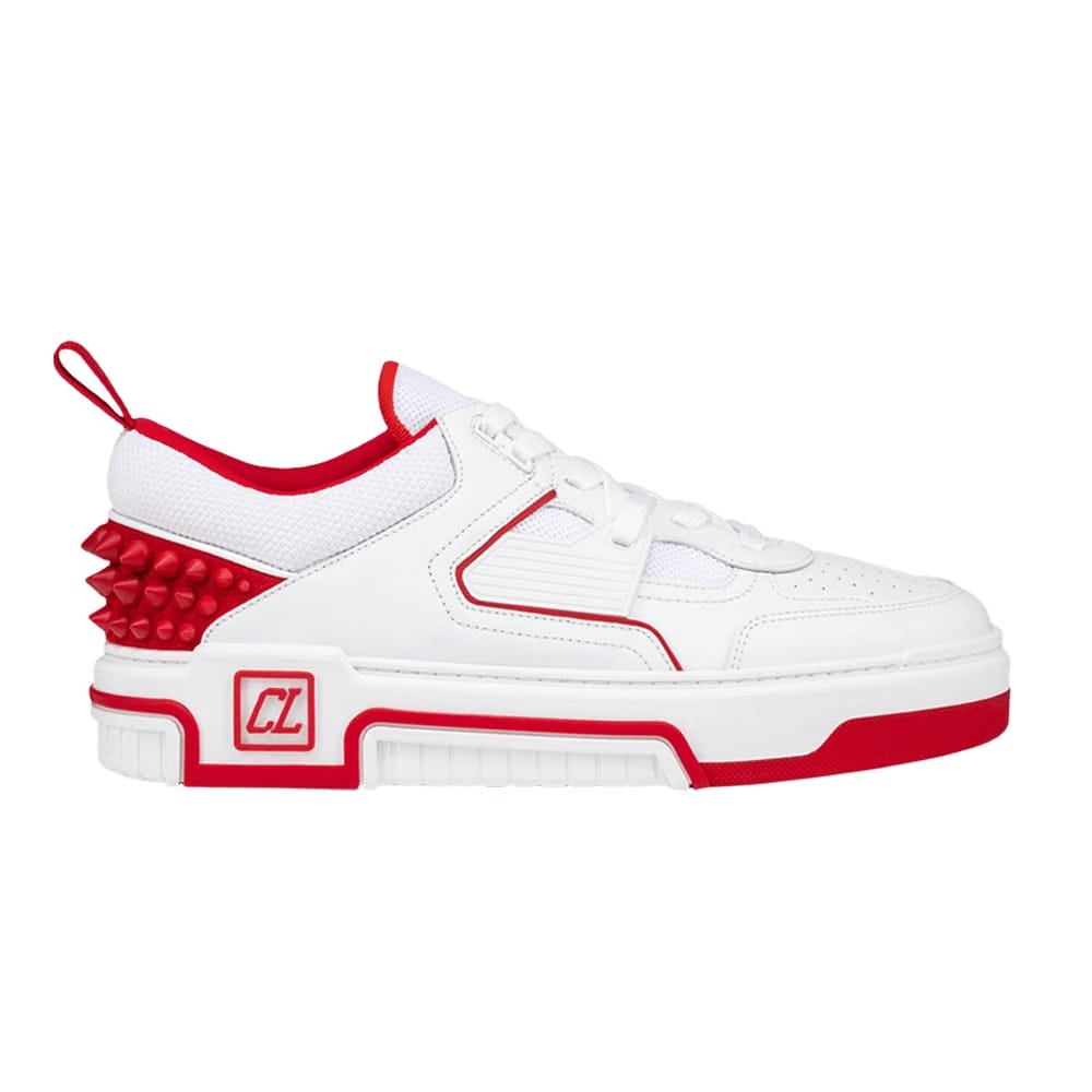 Christian Louboutin Astroloubi Flat White Red