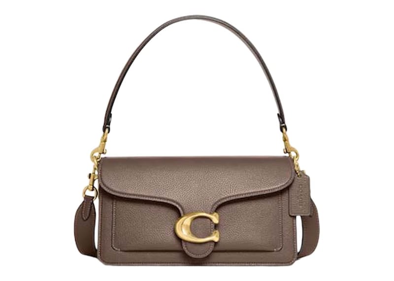 Coach Shoulder Bag Tabby 26 Brass/Dark Stone