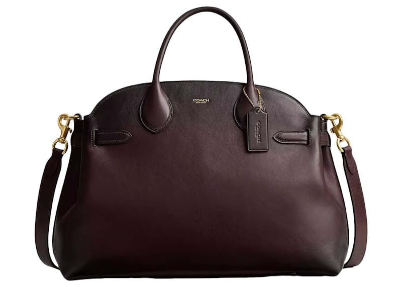Coach Soft Empire Carryall Bag 40 Brass/Merlot