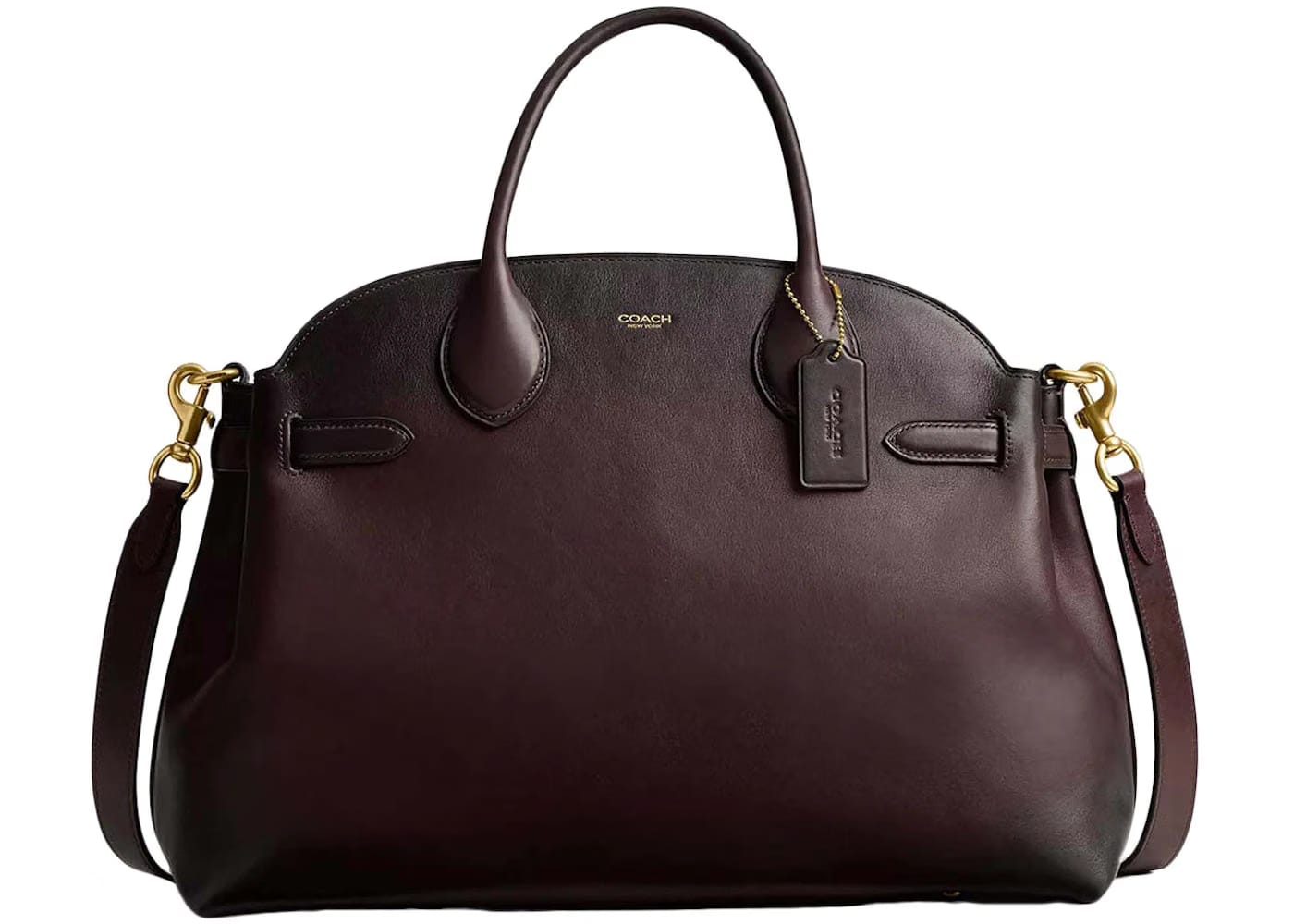 Coach Soft Empire Carryall Bag 40 Brass/Merlot