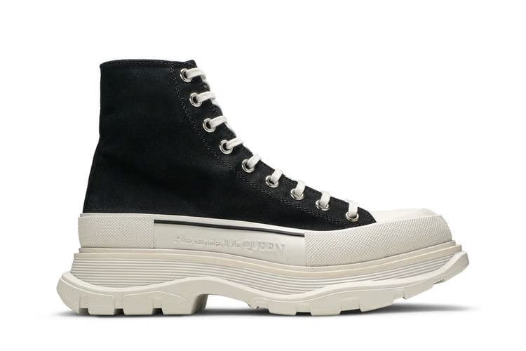 Alexander McQueen Tread Slick Boots Black White