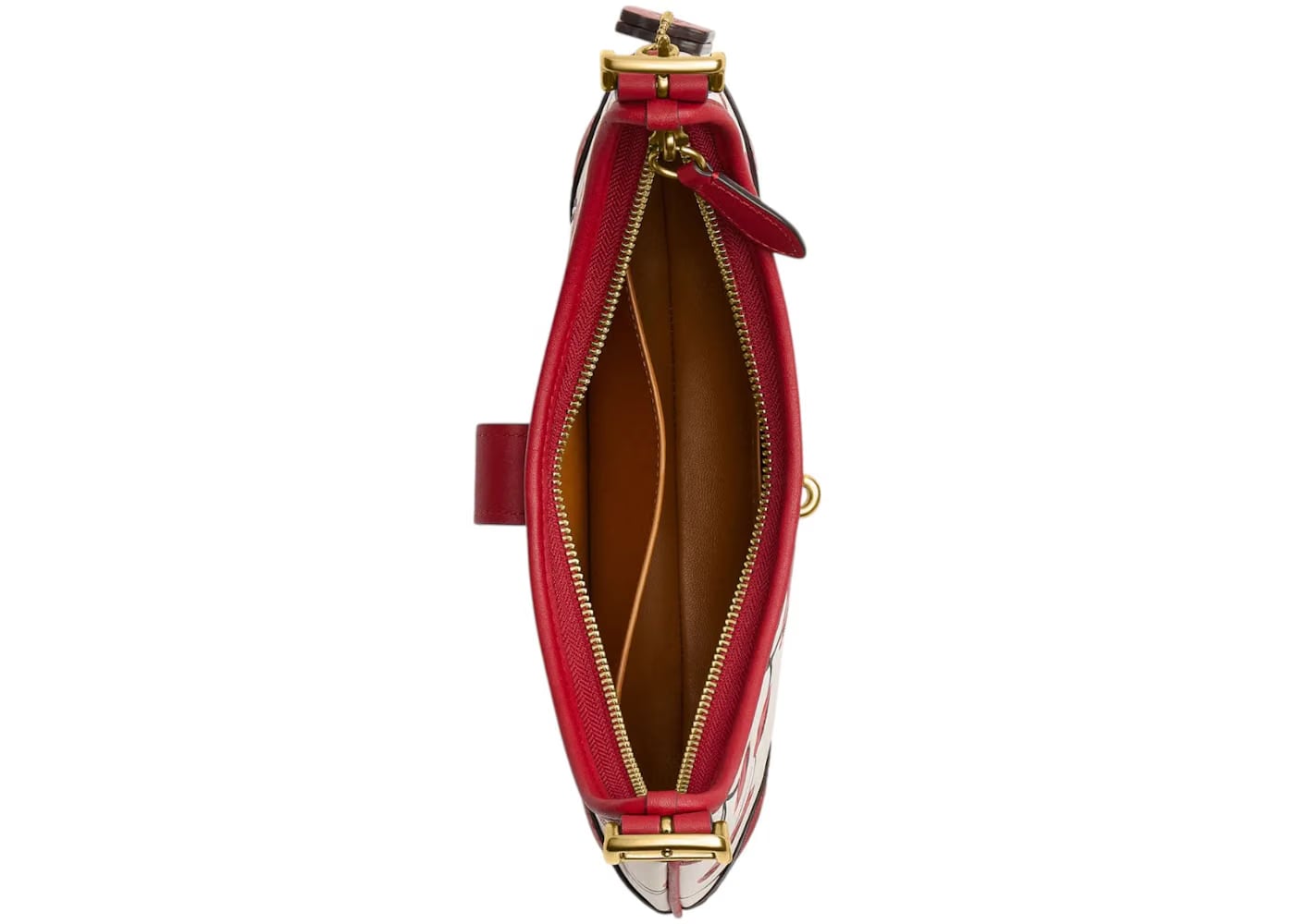 Coach Hamptons Hobo Bag Cherry Print Brass/Chalk Multi