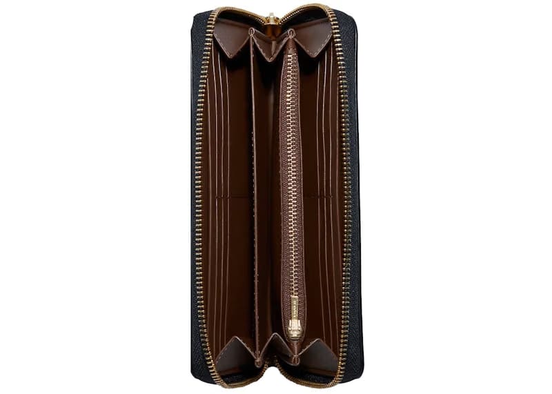 Coach x Jean Michel Basquiat Long Zip Around Wallet Brown