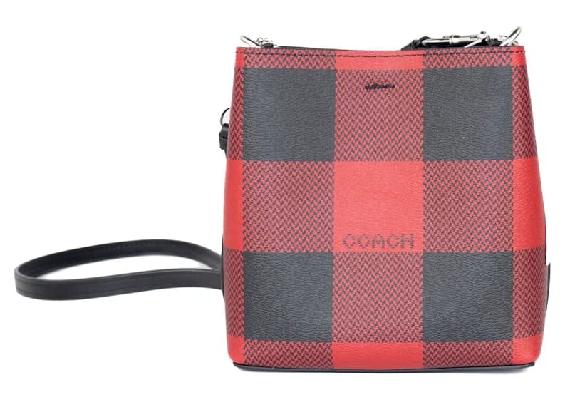 Coach Mini Town Bucket Bag Buffalo Plaid