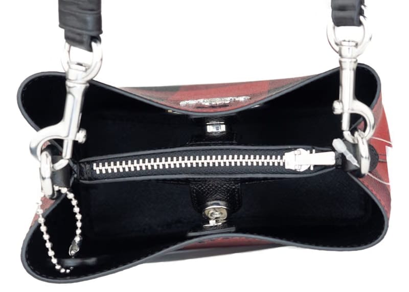 Coach Mini Town Bucket Bag Buffalo Plaid