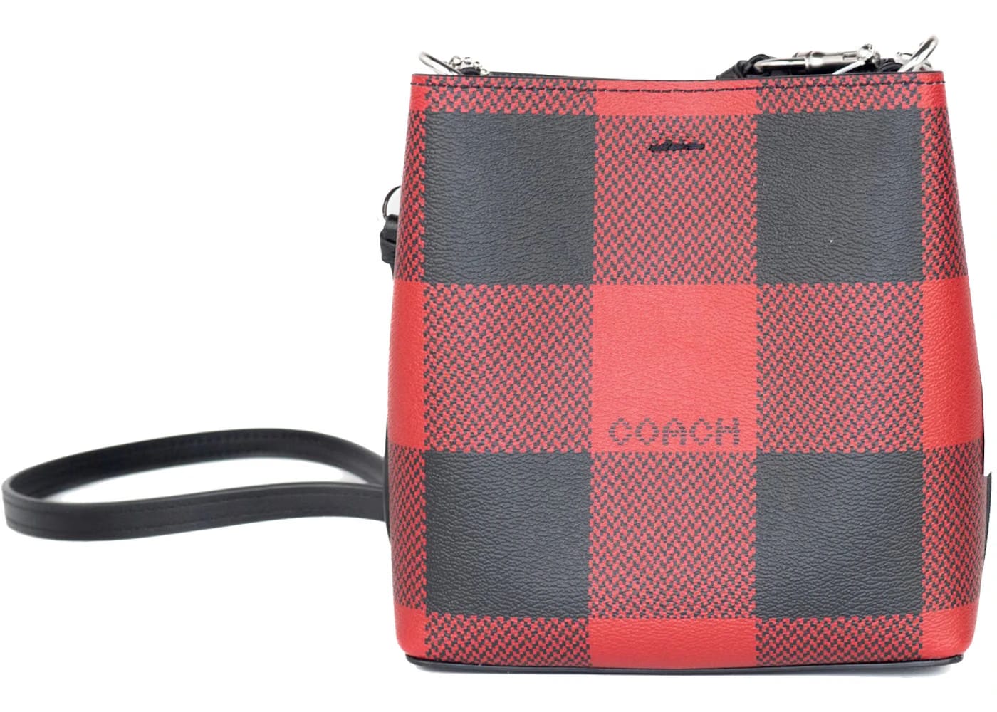Coach Mini Town Bucket Bag Buffalo Plaid