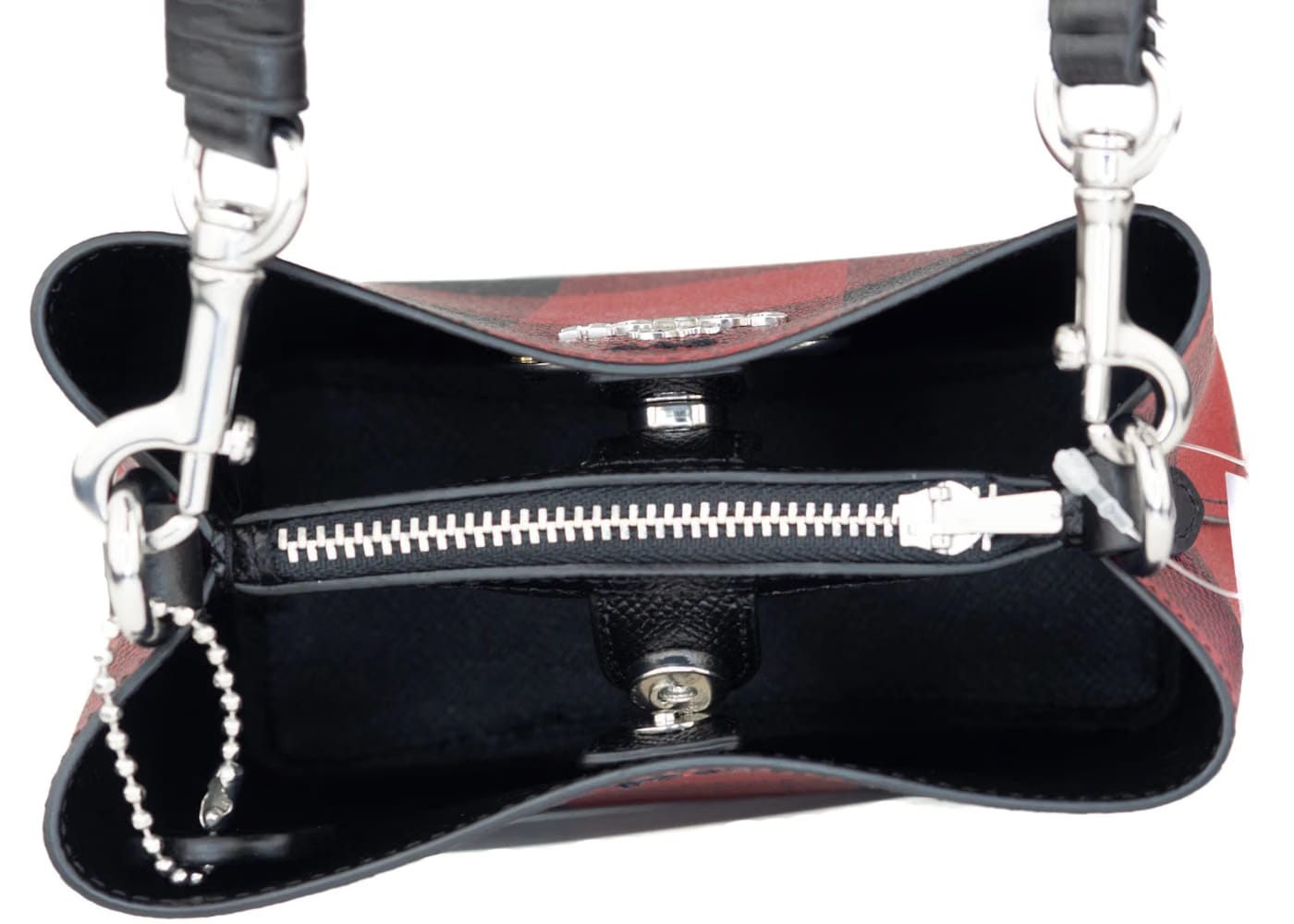 Coach Mini Town Bucket Bag Buffalo Plaid
