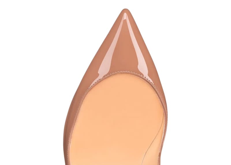 Christian Louboutin Pigalle Follies 100mm Pump Nude Patent Leather