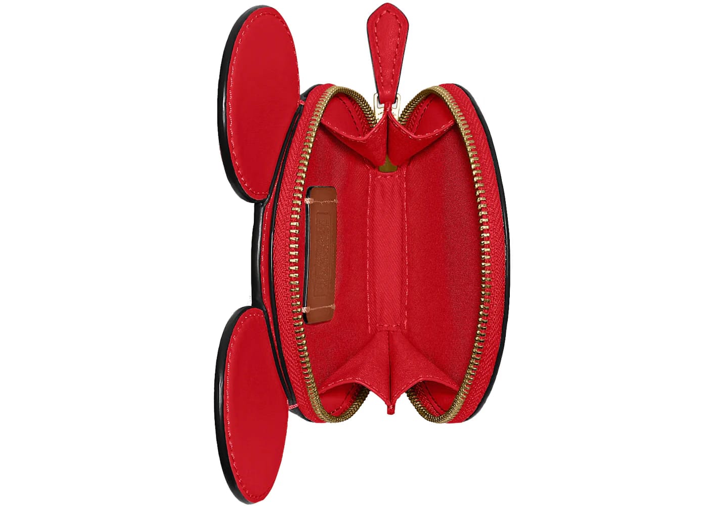 Coach x Disney Mickey Mouse Coin Case Electric Red