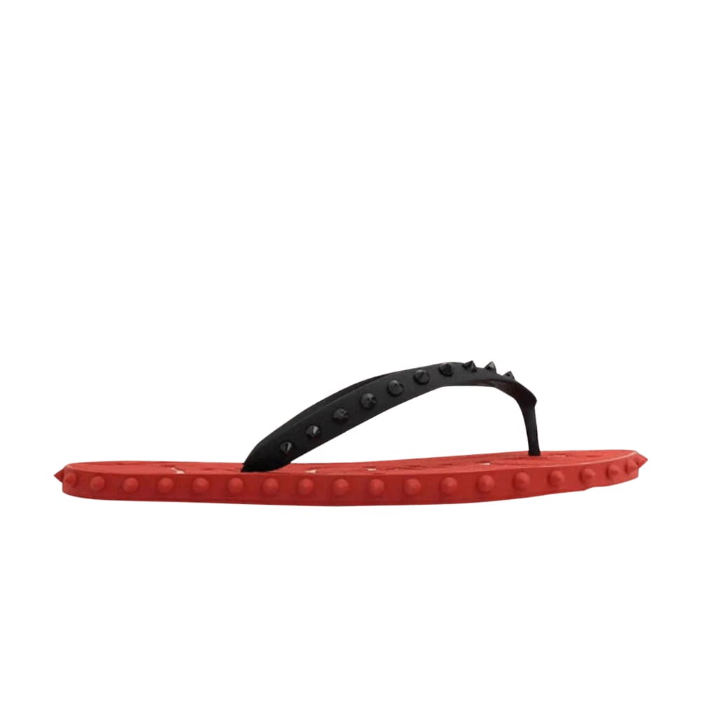 Christian Louboutin Super Loubi Flip Flop Black/Red