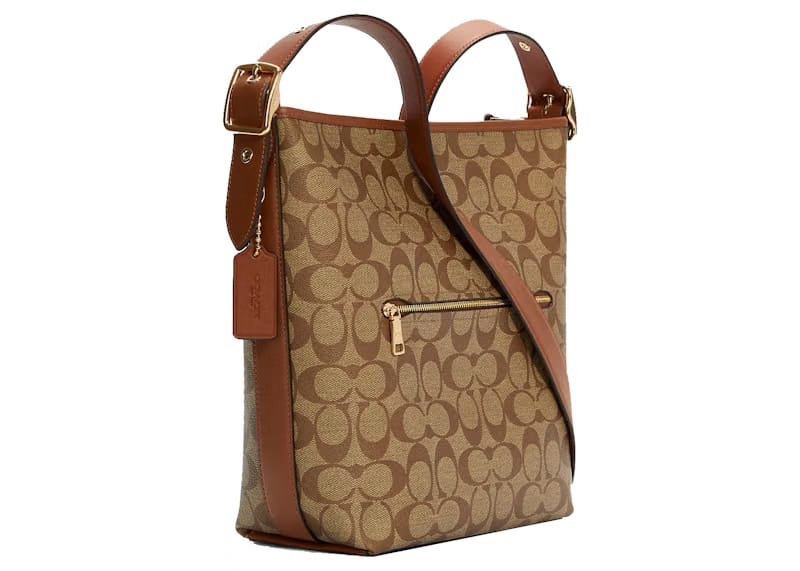 Coach Val Legacy Stripe Crossbody Bag Khaki/Multi