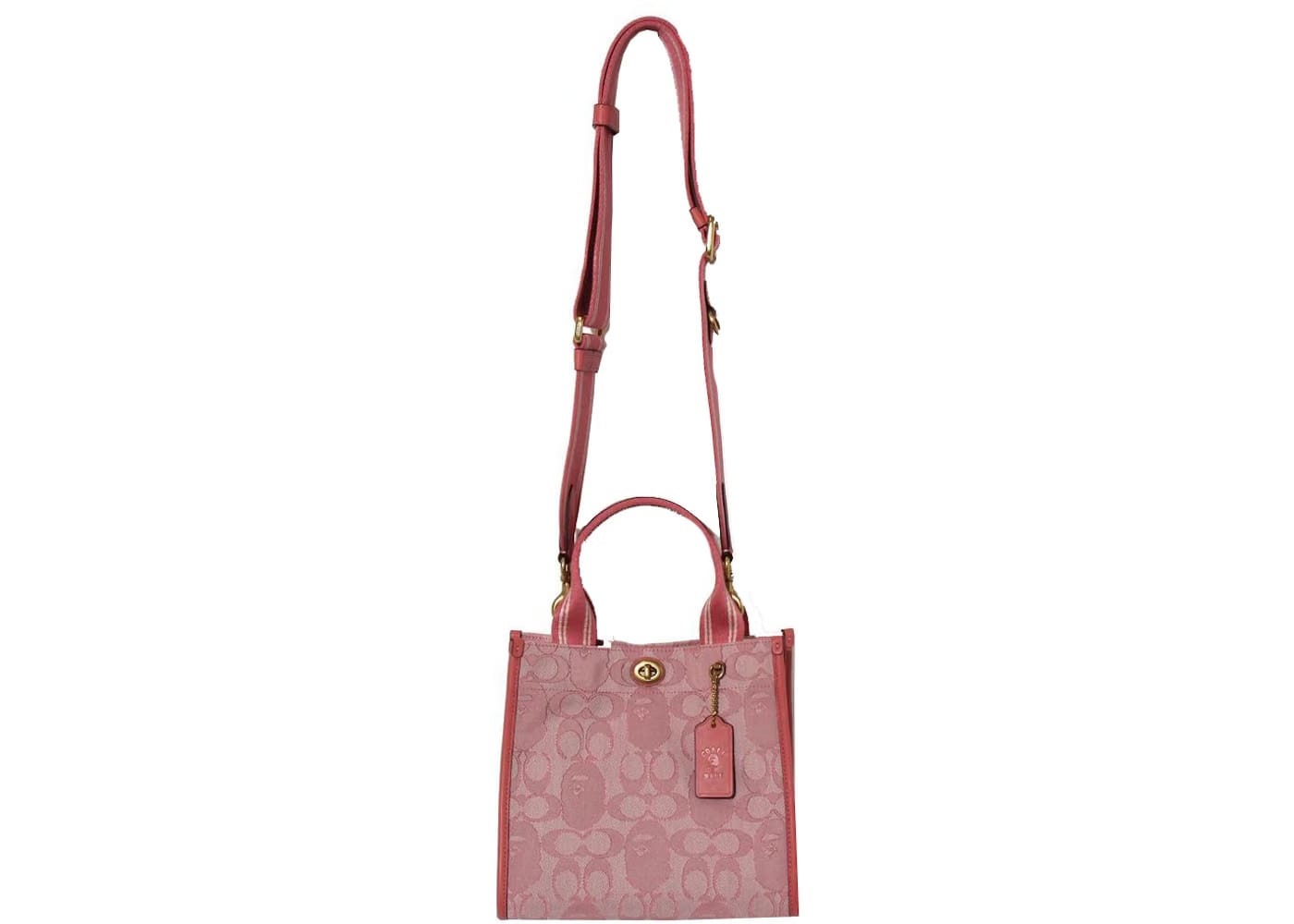 Coach x BAPE Canvas Tote 22 Pink
