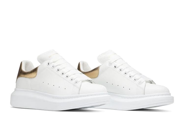 Alexander McQueen Wmns Oversized Sneaker 'White Light Gold'