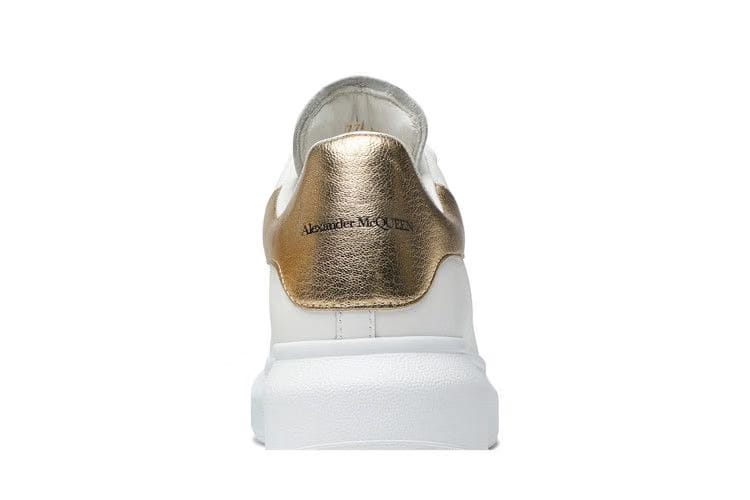 Alexander McQueen Wmns Oversized Sneaker 'White Light Gold'