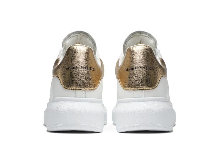 Alexander McQueen Wmns Oversized Sneaker 'White Light Gold'
