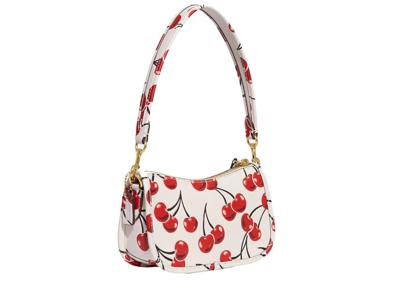 Coach Swinger 20 With Cherry Print Chalk/Multicolor