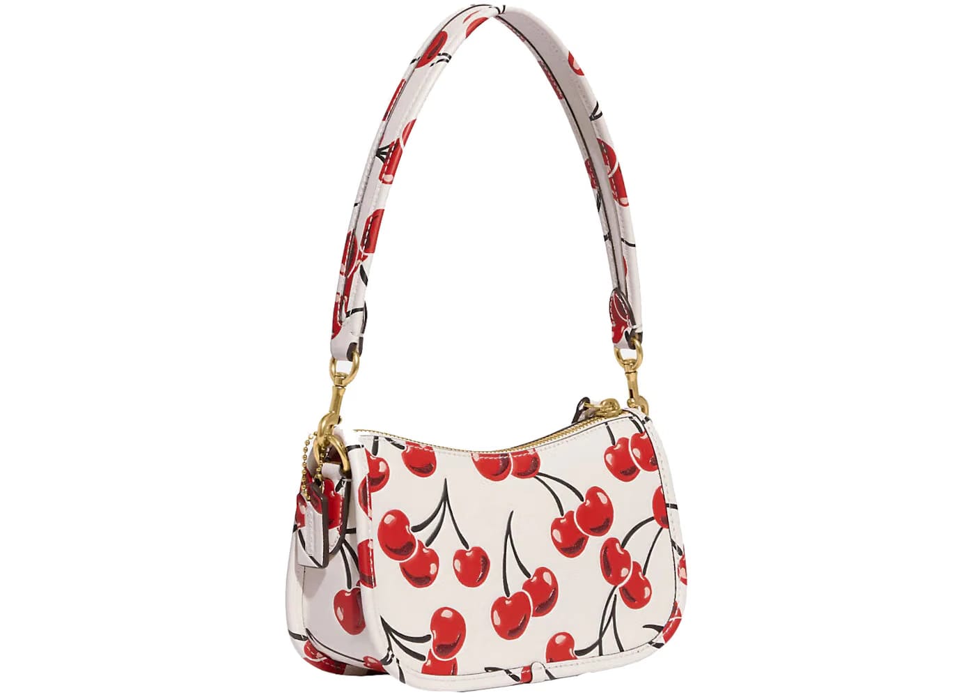 Coach Swinger 20 With Cherry Print Chalk/Multicolor