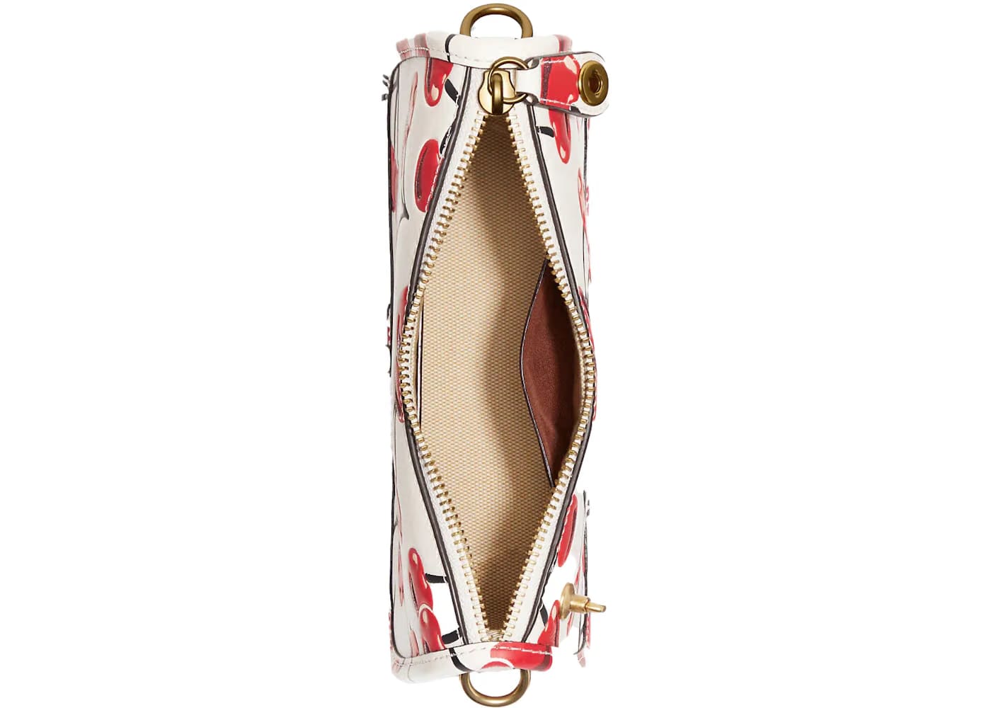 Coach Swinger 20 With Cherry Print Chalk/Multicolor