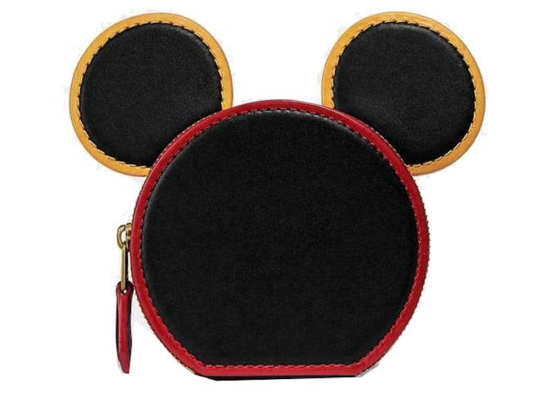 Coach x Disney Mickey Mouse Kisslock Leather Bag Small Black