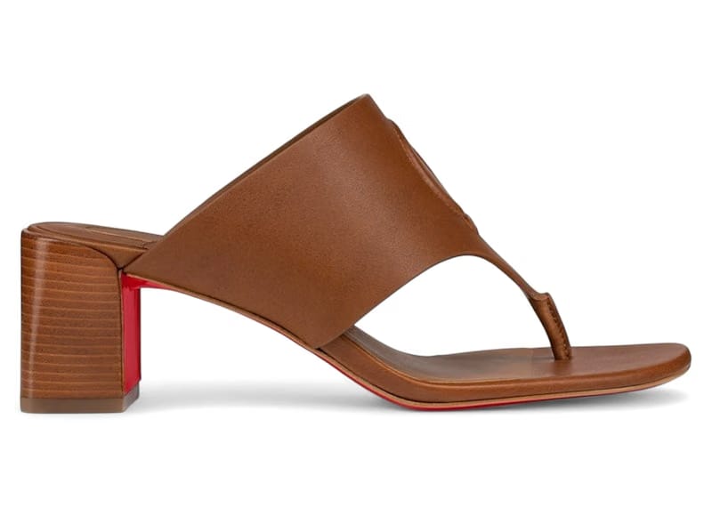 Christian Louboutin CL Tongamule 55 Cuoio Brown (Women's)