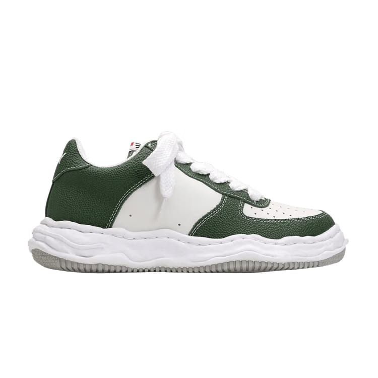 Maison Mihara Yasuhiro Wayne OG Sole Embossed Leather Low Green