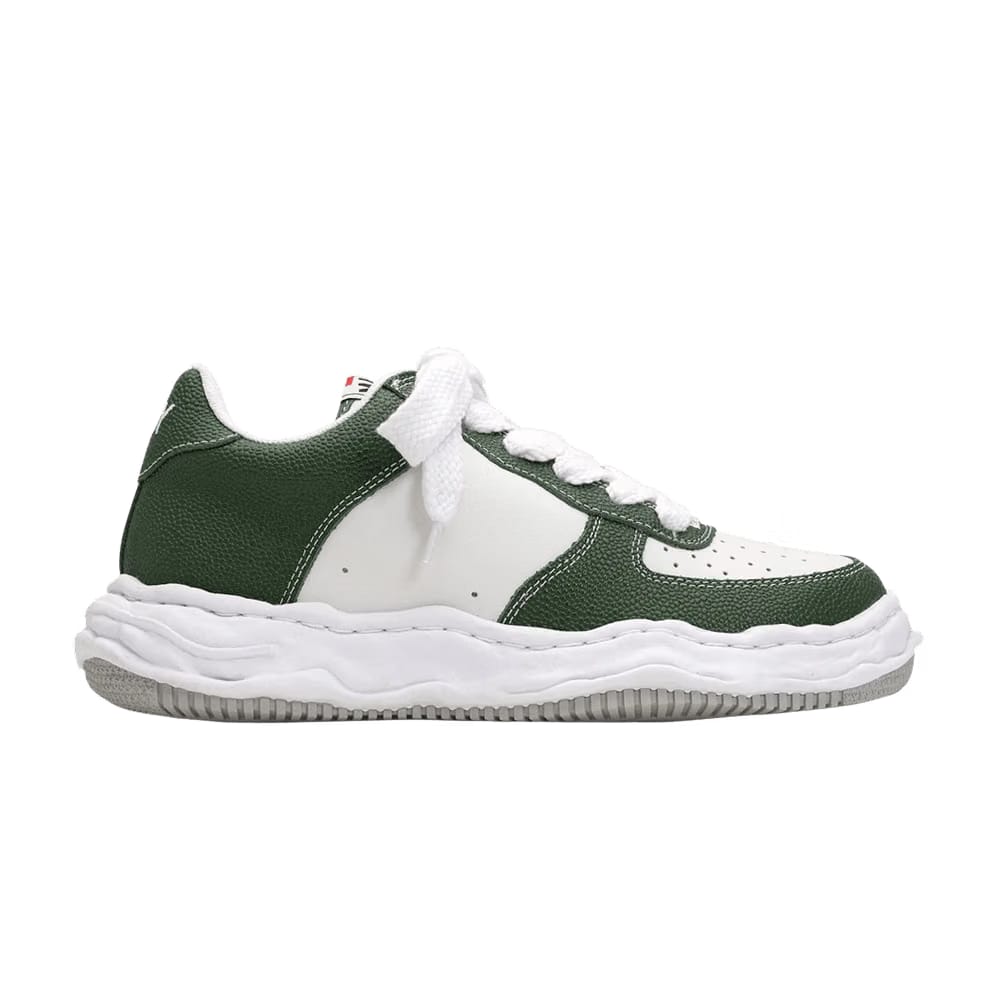 Maison Mihara Yasuhiro Wayne OG Sole Embossed Leather Low Green