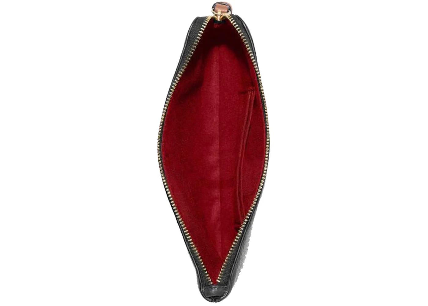 Coach Corner Zip Wristlet Large Horse Carriage Black