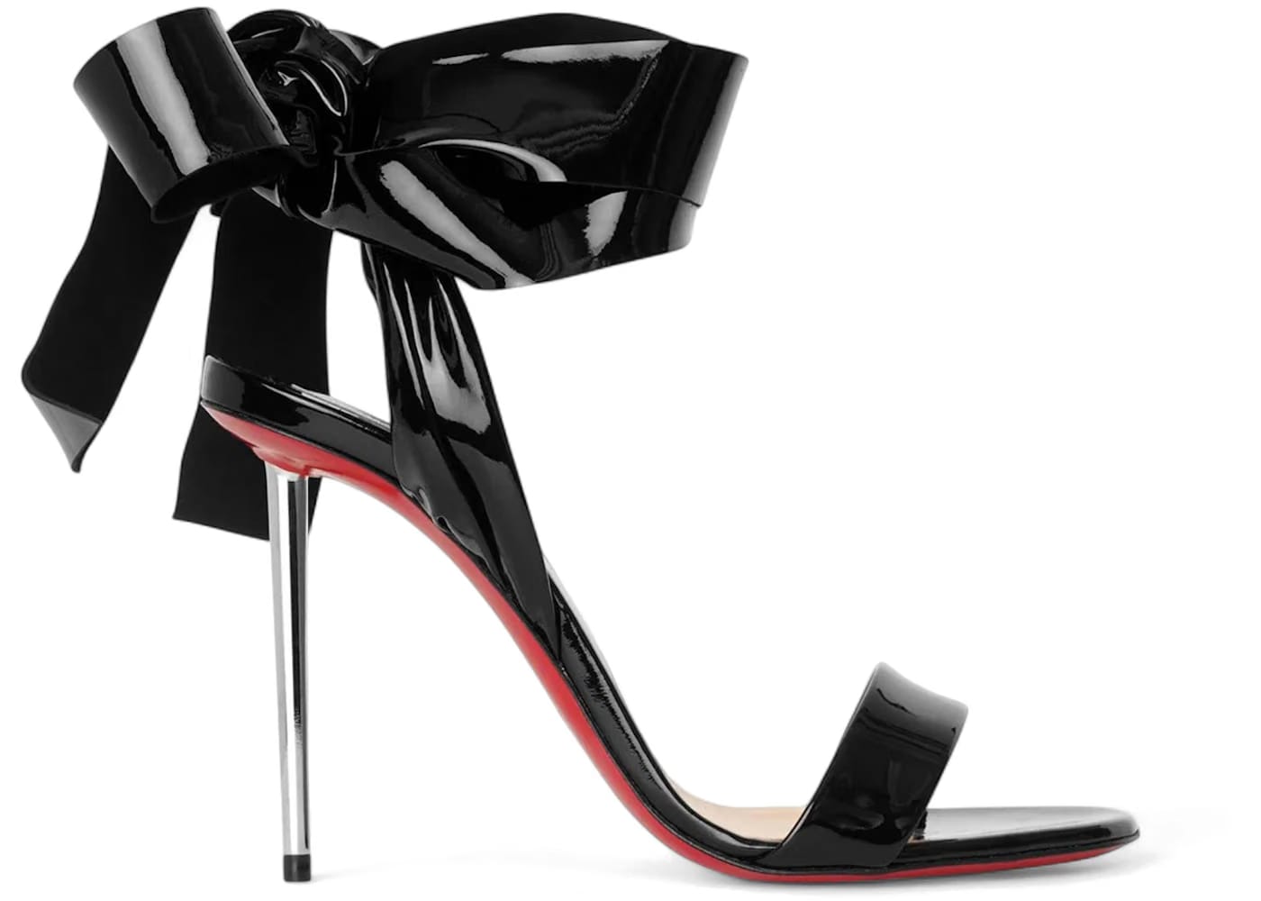 Christian Louboutin Epic Rose 100 Sandals Black Nickel (Women's)